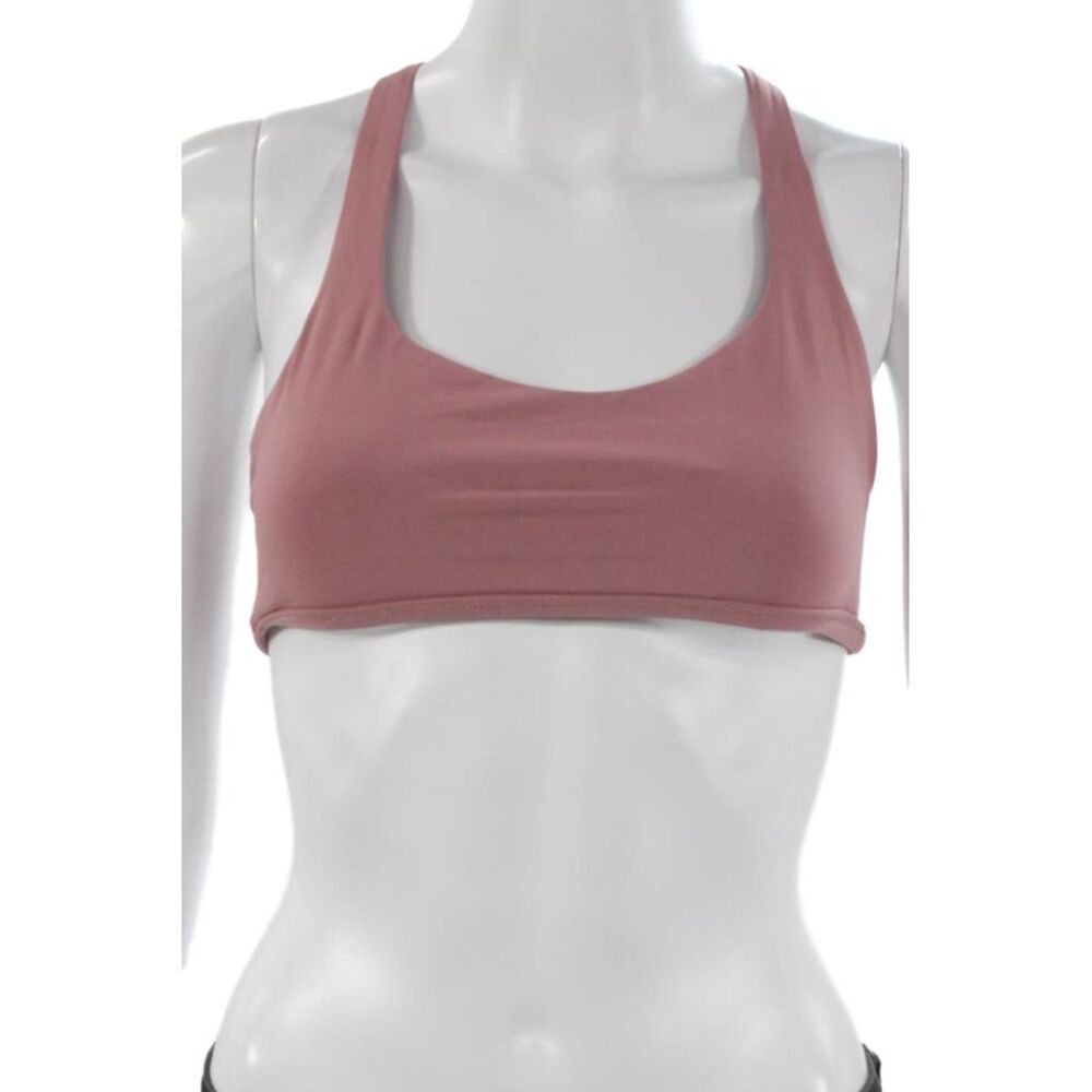 Lululemon Womens Strappy Detail Sports Bra Pink Size S